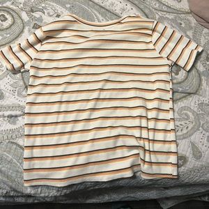 FURY ORANGE, CRÈME AND GREEN COLORED SHIRT, SHORT SLEEVE